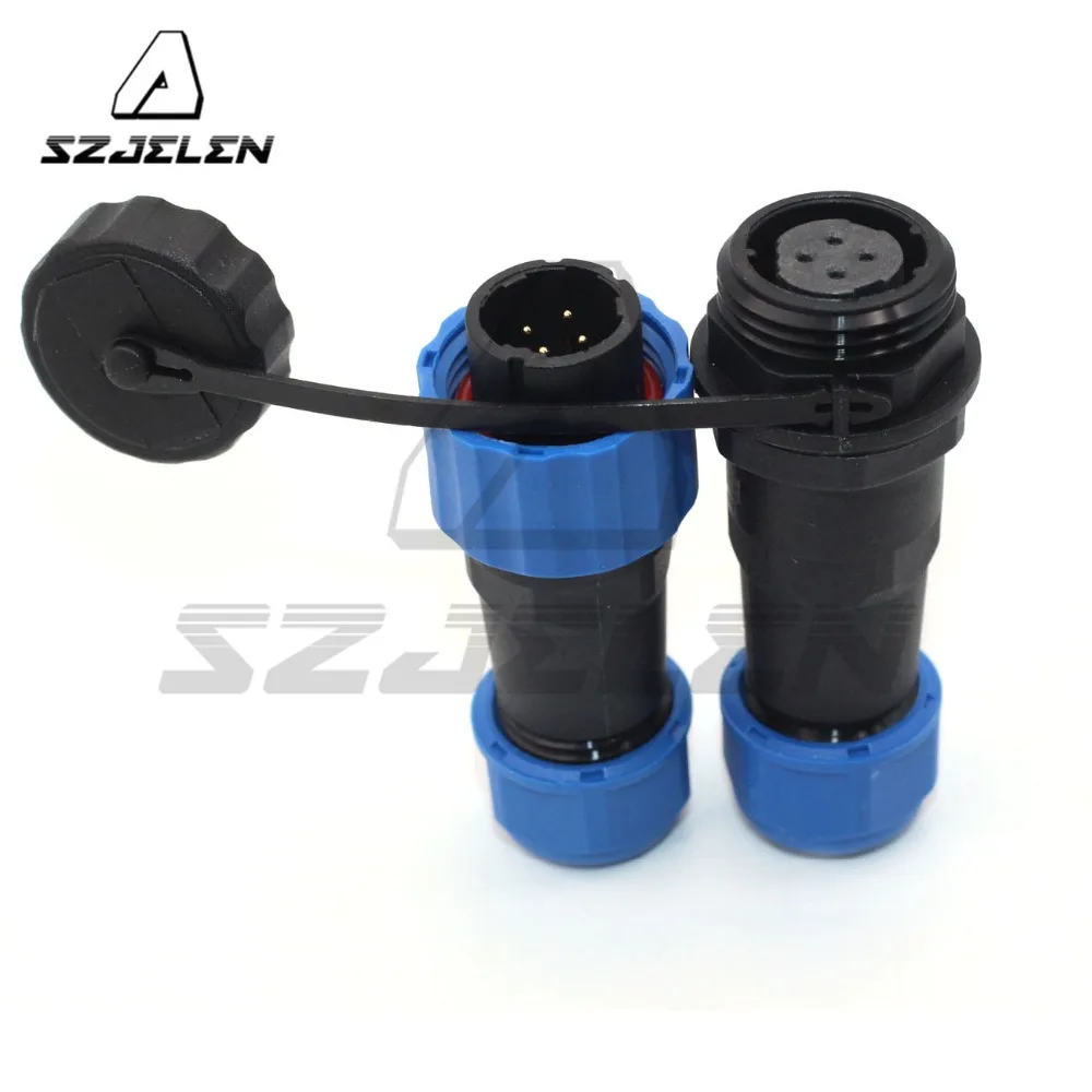 SD16TP-ZM 4pin Male And Female Waterproof Docking Aviation 4Pin IP67 Power Cable Connector Male 5A, Waterproof Power Connector