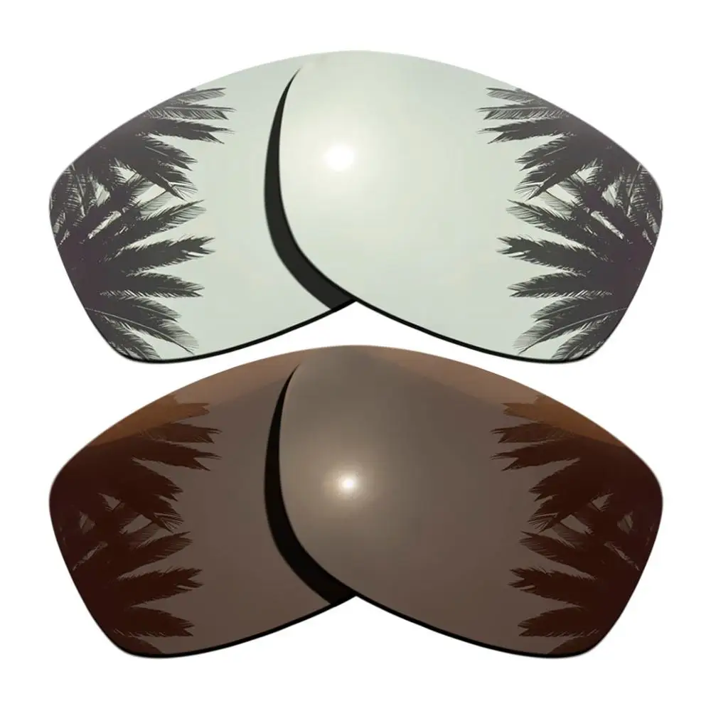 

Brown & Silver Mirrored Polarized Replacement Lenses for Jupiter Squared Frame 100% UVA & UVB