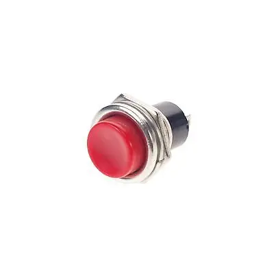 5 x Red 16mm 2 Pin SPST ON-(OFF) 3A 125VAC NC Momentary Push Button Switch