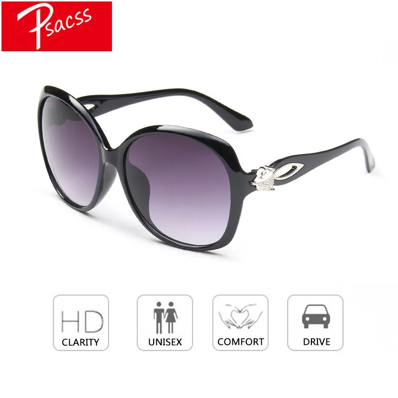 Psacss 2019 Sunglasses For Women Oversize HD Lens Sun Glasses Feamle Luxury Brand Designer Eyewear Lunette De Soleil Femme UV400