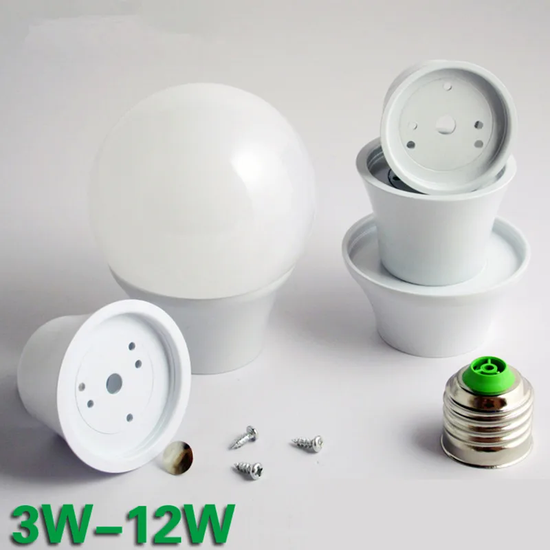 10x LED Bulb Kit E27 12w 9w 7w 5w  LED Lamp A70 A60 Bulbs E14 Spotlight Lampada Ampoule Bubble Ball Bulb Shell Accessories DIY