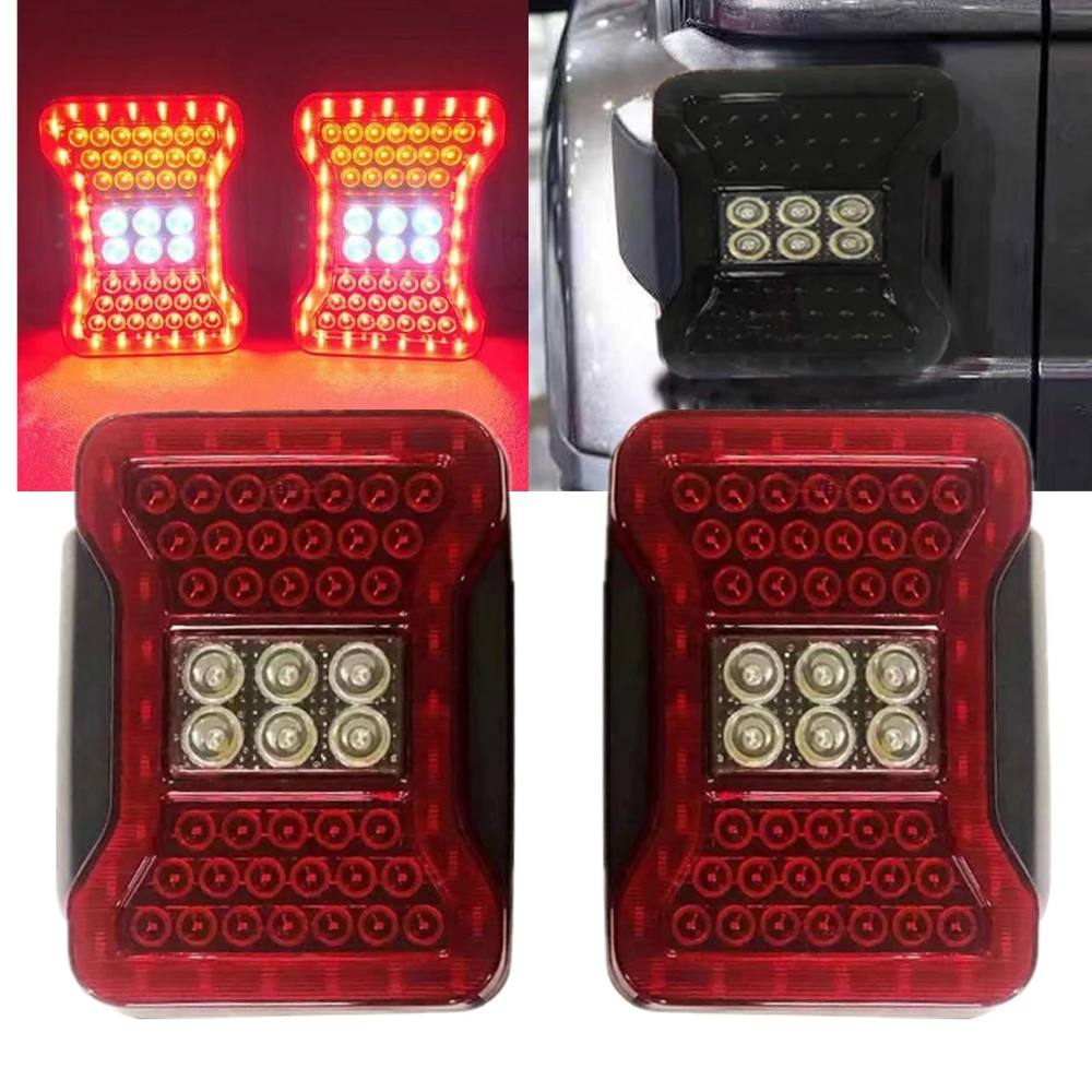 

New Smoked/Red Wrangler Led LED Tail Lights For Jeep Wrangler JK JKU Sports Sahara Freedom Rubicon Taillight Led Brake Lights