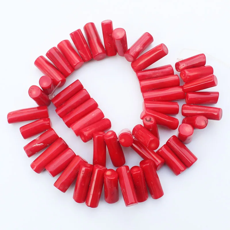 Wholesale Good Guality! 8-10x25-36mm Red Coral Freeform Loose Beads 20pcs,BeadsFor DIY Jewelry Making ! wholesale for all items!