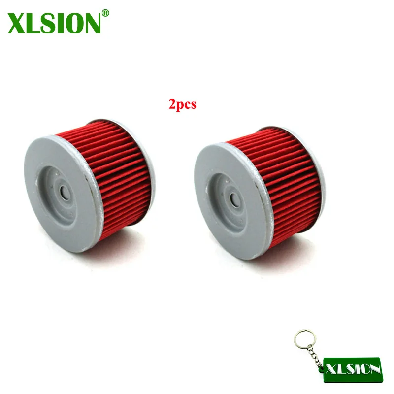 XLSION 2x Oil Filters For Honda CBF 250 VT125C TRX400FW TRX350TE CB400 ATC250SX TRX250