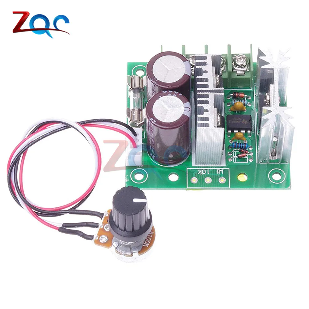 Adjustable DC Motor Speed Controller DC 12V-40V 400W 10A Potentiometer PWM Motor Controller Module 13kHz 24V 36V CCMHC CCMHCW