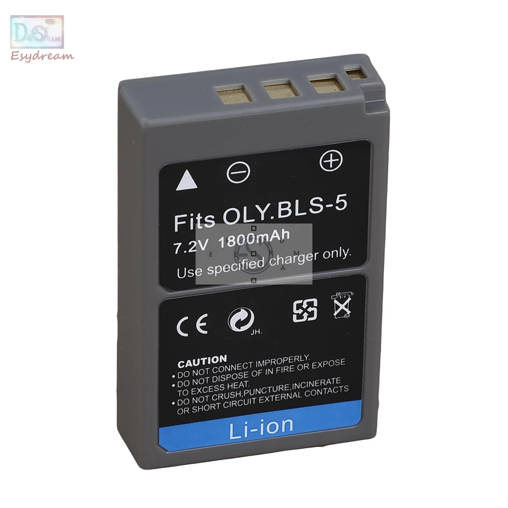 PS-BLS5 BLS5 BLS-5 Camera Battery for Olympus EM10 EPL6 EPL7 EPM2 EPM1 EP1 EP2 EP3 E-PL1 EPL2 EPL3 BLS1 PM134