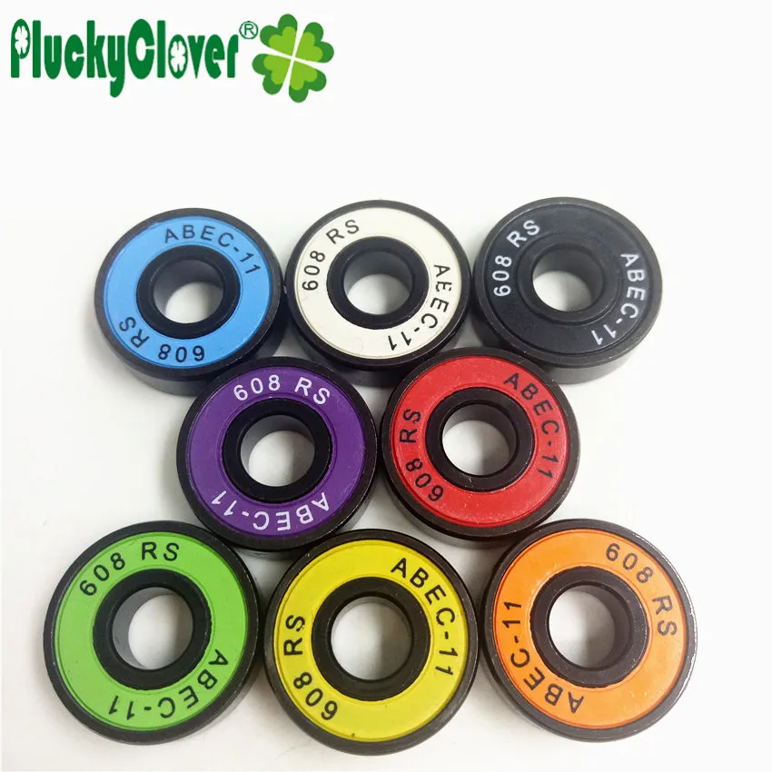 8pcs/set ABEC-9/11 High Quality Inline Skates Bearing 608rs 8mm Beaing For Scooter Skateboard fsk Skates Fidget Spinners Gyros