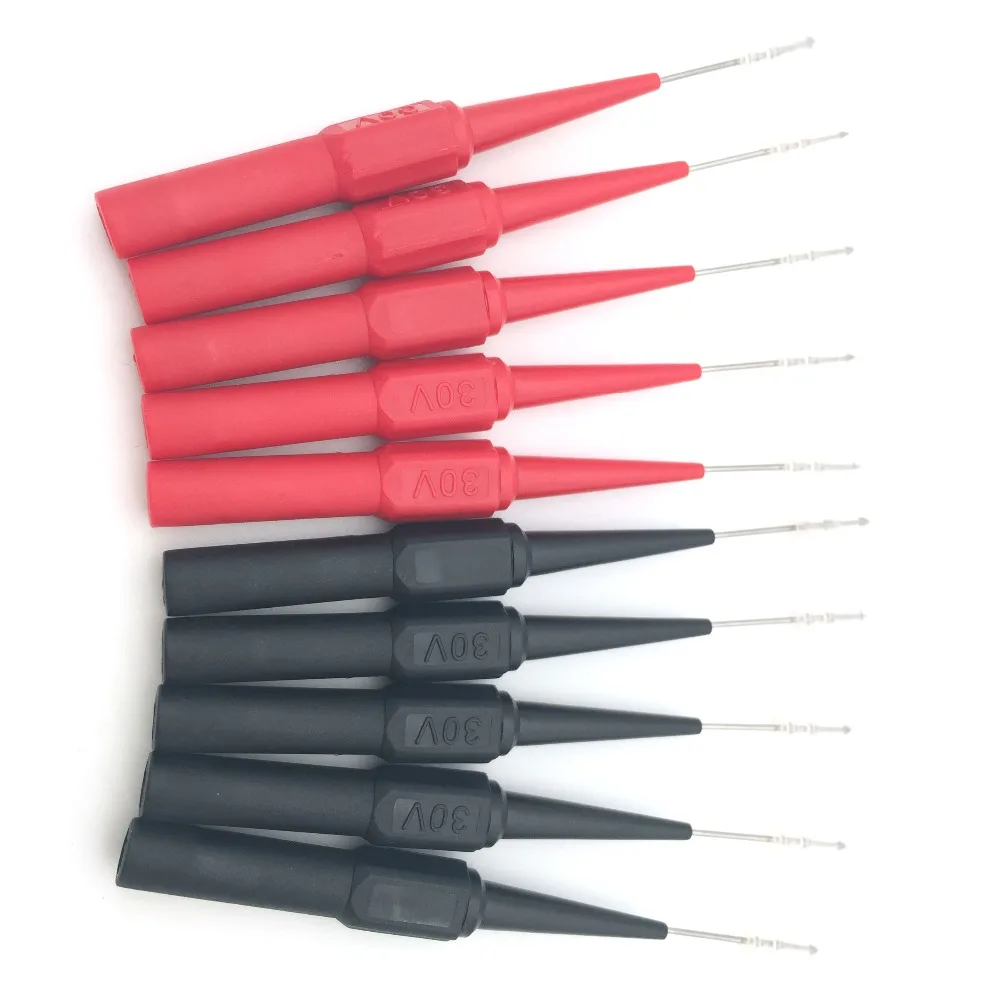 2Pcs Test Probe Stainless Steel Needle Tester Lead Probe Tip For Multimeter Tool Kit Test Probes Needle