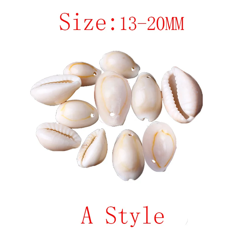 CAMDOE DANLEN Natural Shell Beads 50pcs 13-25mm White Cowrie Shells Fit Diy Women Bracelet Necklace Jewelry Making Accessories