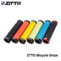 ZTTO MTB Handlebar Grips Rubber Lock on Anti slip Grips for MTB Folding Bike Skull design bicycle parts AG-23