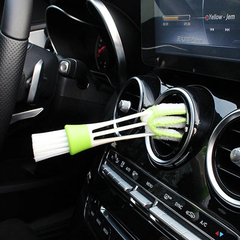 Car Air Outlet Vent Brush Interior Accessories for Porsche Cayenne Macan Macan S Panamera Cayman Carrera Porsche911 918 Boxster