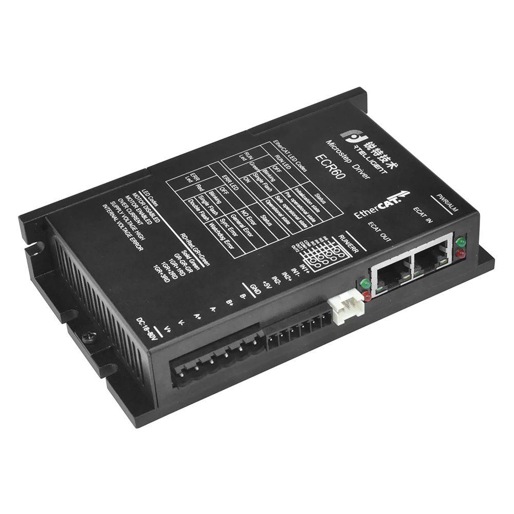 Factory Outlet Nema 23 High-speed EtherCAT Fieldbus Type Closed-loop Stepper Driver supports COE(CANopen over EtherCAT) protocol