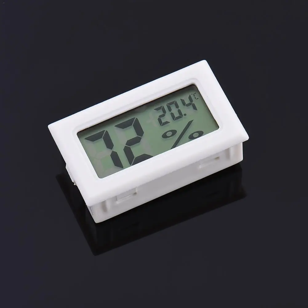 Wireless LCD Digital Indoor Thermometer Hygrometer Mini Temperature Humidity Meter Black White 1PC J3