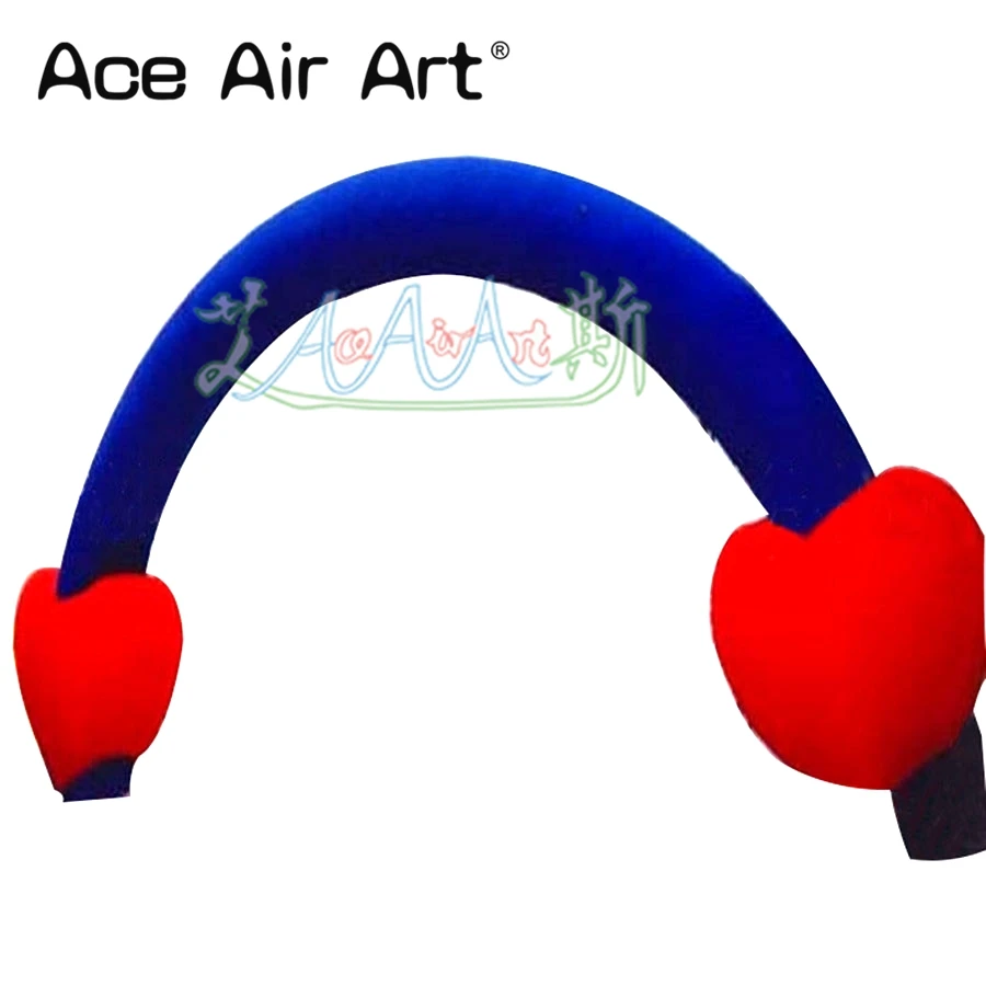 

Inflatable Happiness Round Gate Arch with LOVED Hearts for Wedding Valentine's Day Archway Decoration