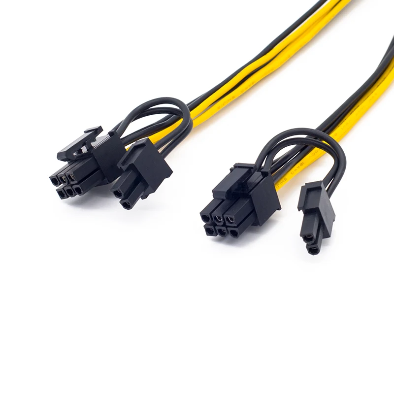 RGEEK procesora EPS 12V 8 Pin podwójny 8 (6 + 2) Pin PCIE Adapter kabel zasilający 20cm