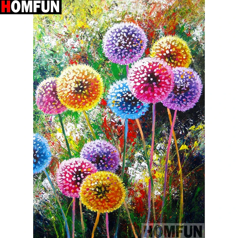 HOMFUN Full Square/Round Drill 5D DIY Diamond Painting 