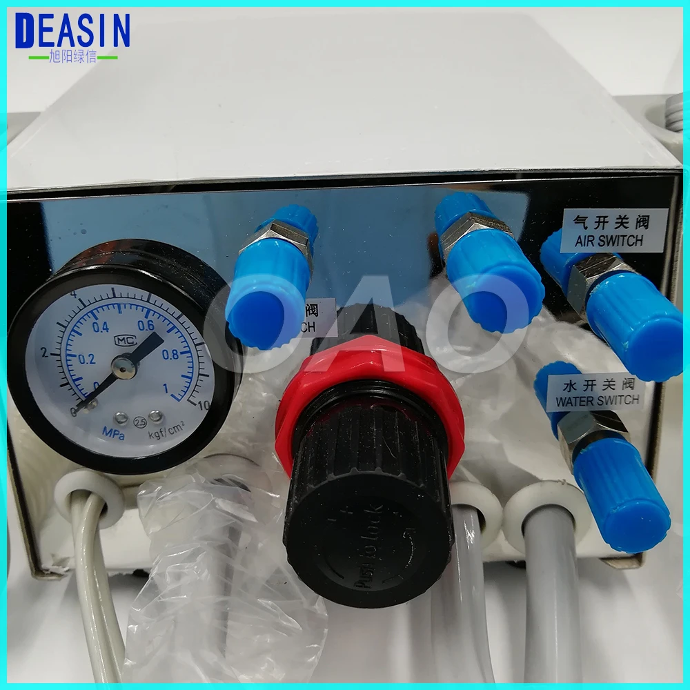 

Dental Lab Portable two Turbine Unit Air Compressor 3 way straw for dentist Handpiece tube 4 hole or 2 hole tube