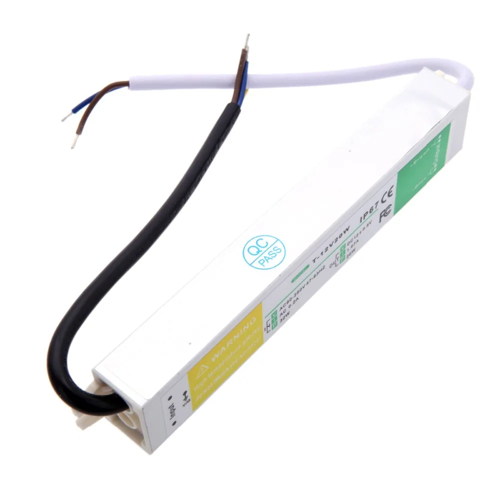 Outdoor ip67 Switching Power Supply Ac to Dc 12V 1.67A 20W for Led Strip