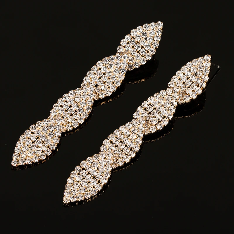 YFJEWE New Style Earring Female Fashion Crystal Drop Long Earrings for Women Bridal Wedding Jewelry Best Gift for Christmas E376