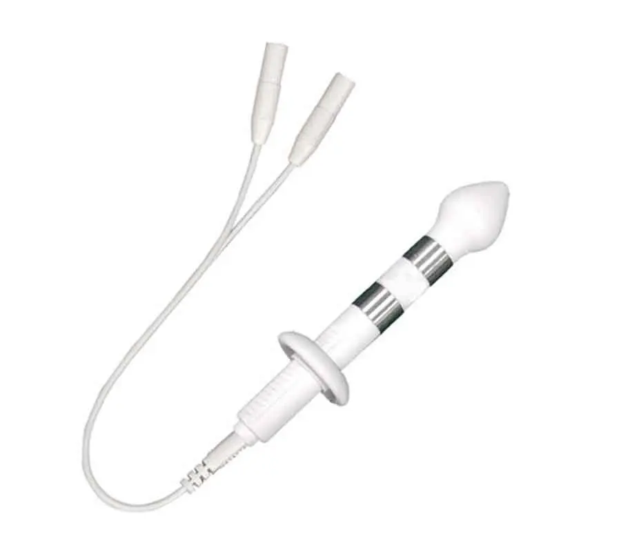 Anal Probe Insertable Electrode Electrical Stimulation Pelvic Floor Exerciser Incontinence Therapy Use With TENS/EMS Units