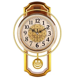 Vintage Pendulum Clock Wall Home Decor Silent Best Selling 2019 Products Clock Shabby Chic Reloj Pared Grande Home Decor