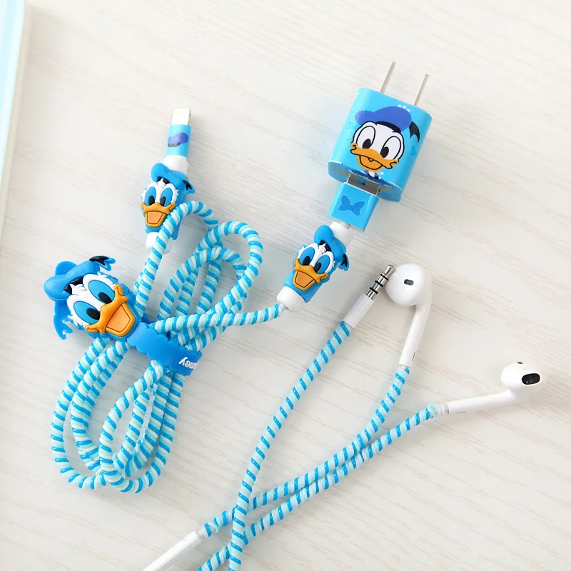 1.5M Cable protector Bobbin winder Data Line Case Rope Protection Spring twine For Iphone14 Huawei Android USB earphone Cover