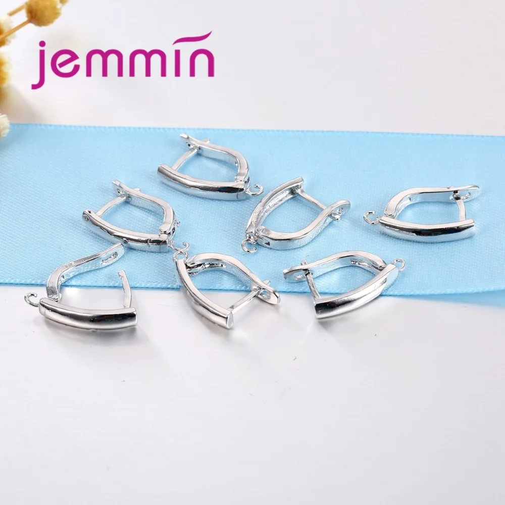 10PCS Fine Earring Components DIY 925 Sterling Silver  Findings Earrings Hooks Leverback Wholesale Accessory