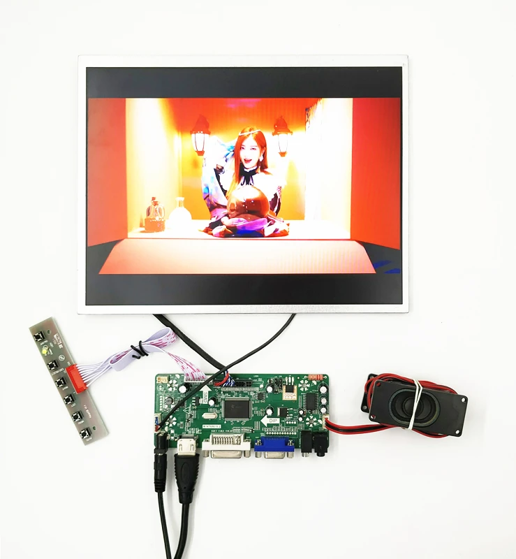 DIY 12.1 inch lcd kits with 1280*800 ,500 cd, support VGA +AUDIO lcd controller board