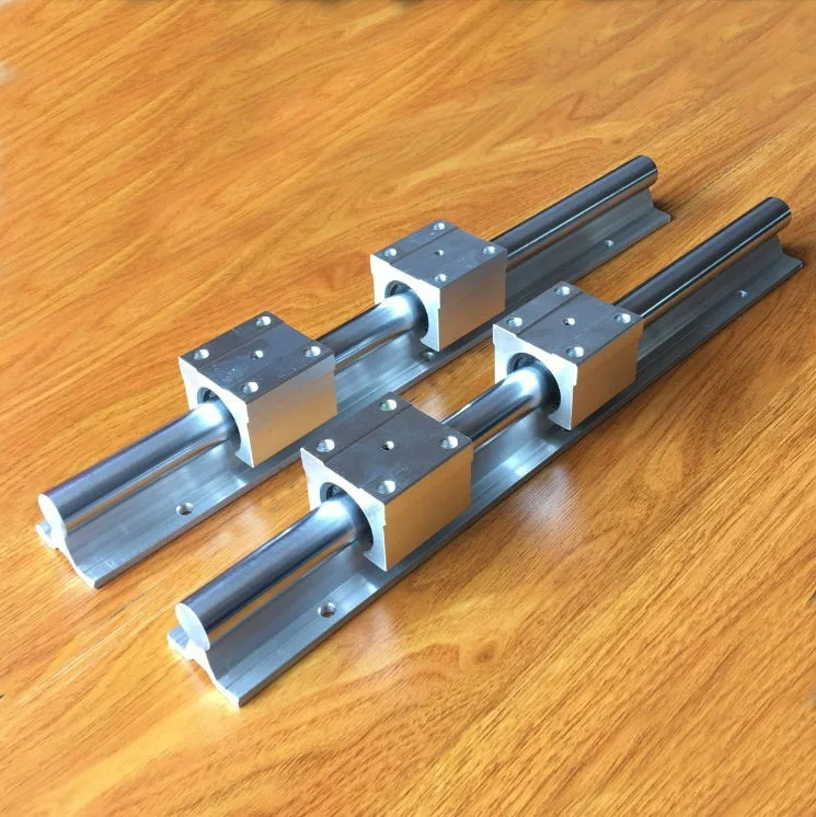 2pcs SBR30 30mm 1100mm Support Linear Guide Rail With 4pcs SBR30UU Linear Bearing Sliding blocks For CNC Router