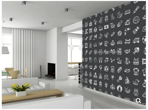 Custom children wallpaper, doodle toy,3D cartoon murals for children's rooms park living room backdrop waterproof wallpaper