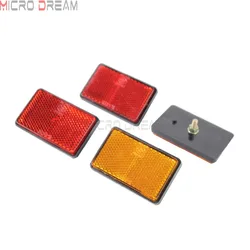 Truck Motorcycles Trailer Plastic Retangle Bolt-On Reflectors Universal High Visibility Safety Reflectors Plate