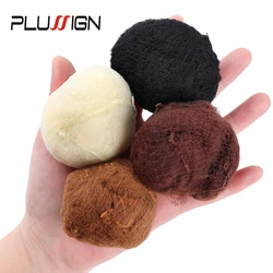 Plussign-Filets à cheveux en nylon souple, 4 couleurs, trou de 5mm, noir, marron, café foncé, beige, invisible, jetable, document, offre spéciale, 20 pièces