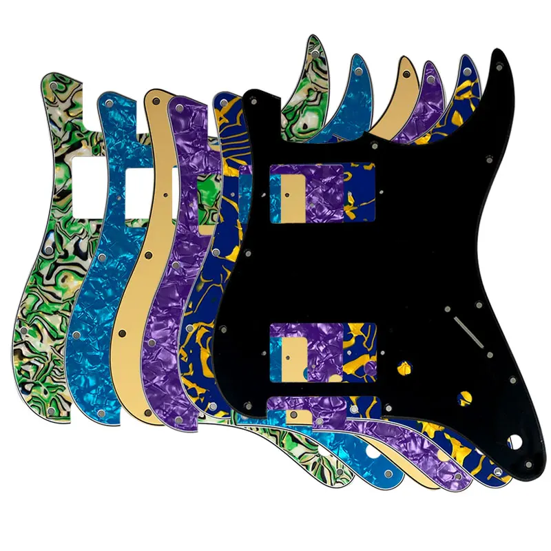 Quality Electric Guitar Pickguard For US 11 Holes Scratch Plate HH PAF Humbucker Coil For USA\\ Mexico Fd Strat Guitar Parts