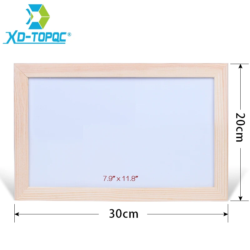 Free shipping Wholesale Magnetic Whiteboard Wood Frame Dry Wipe Board Office & School Supplier 20*30cm Factory Direct Sell