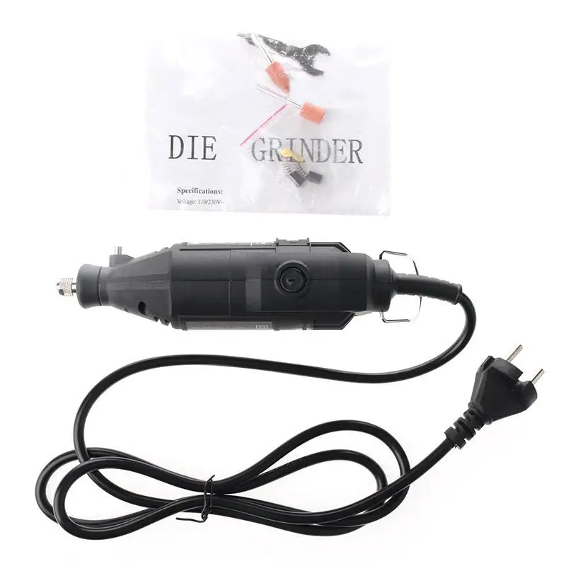 230v Dremel Mini Grinder Diy Electric Hand Drill Machine With Accessories Variable Rotary Engrave Power Tools Eu Plug