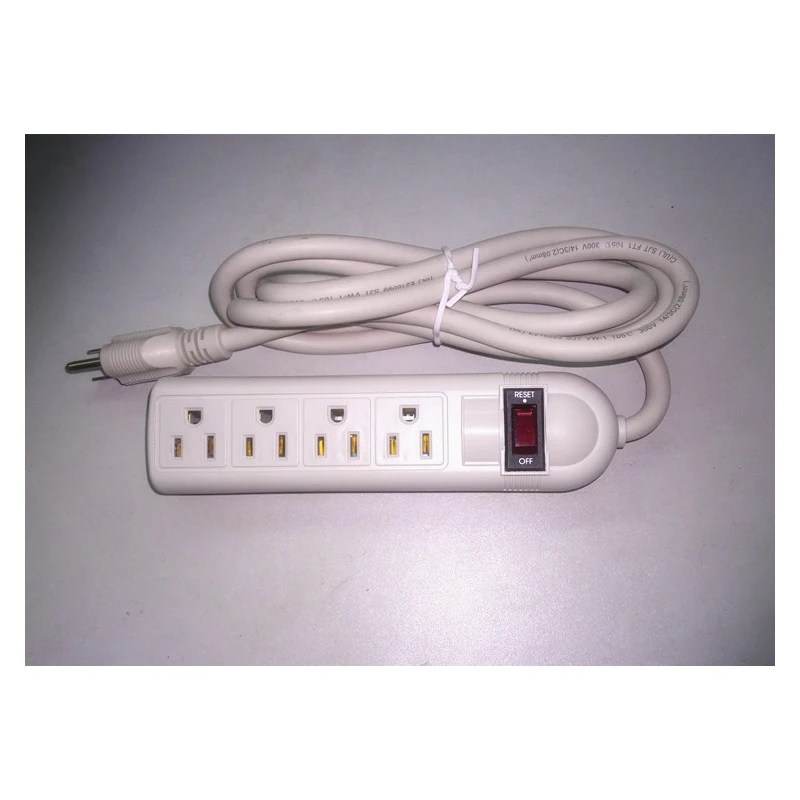 US American 3 Pins Plug AC Electrical Power Strip W/ Switch 3/4/6 Outlets 1.8M Extension Socket Cord