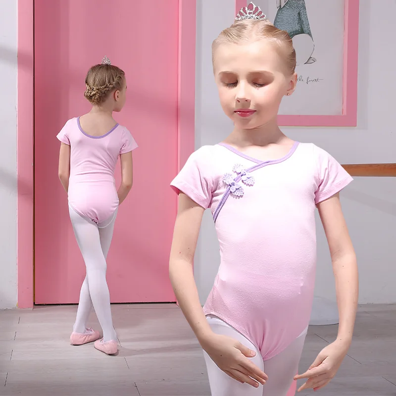 Katoen Ballet Dans Gymnastiek Turnpakje Voor Meisjes Bodysuits Kinderen Ballerina Dansen Kleding Kleren Kostuum Danser Slijtage