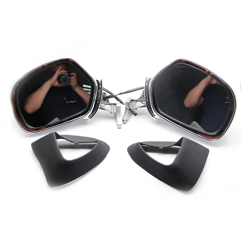 Hot sell Motorcycle Left Right Rear view Mirrors W/ LED Turn Signals For Honda Goldwing GL1800 01-12 2001-2012