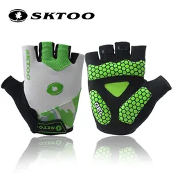 SKTOO Cycling Gloves Half Finger Antil-skip Bicycle Gloves MTB Mountain Bike Shockproof Short Gloves For Men/women