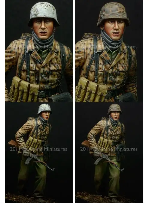 

Неокрашенный набор 1/16, миниатюрные фигурки солдат Arden Battle S, Набор фигурок из смолы