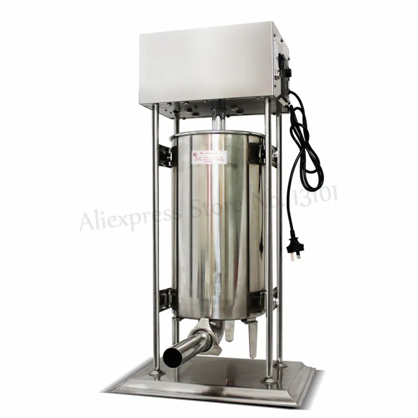 

25Liters Heavy Duty Electric Automatic Sausage Meat Filler Stainless Steel Sausage Stuffer Meat Processing Extruder 220V/110V