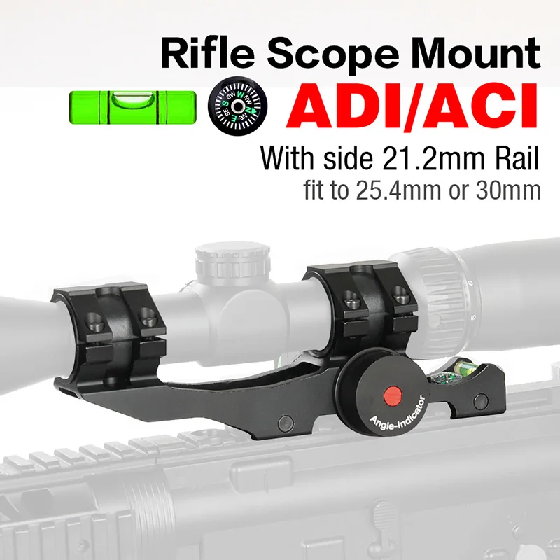 

PPT Tactical Scope Mount Dual Ring Rifle Scope Mount With Degree/Cosine Indicator Diameter 25.4-30mm Picatinny Rail OS24-0207