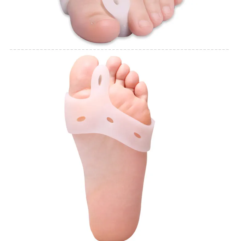 Separador de dedos del pie de Gel de silicona, protector de pulgar, valgus, ajustador de juanete, protector de Hallux Valgus, cuidado de los pies