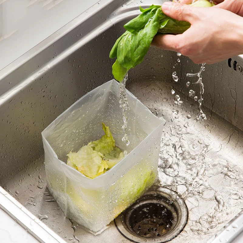 30Pcs DIY kitchen tools self-supporting waste drainage bag sink outlet residue filter
