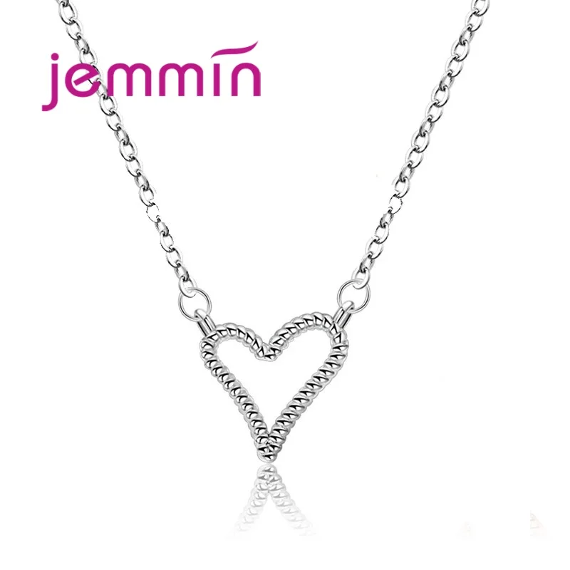 Fashion Best Friends Forever Necklace Women 925 Silver  Hollow Heart Pendant Friendship Jewelry For Christmas Gift Colla