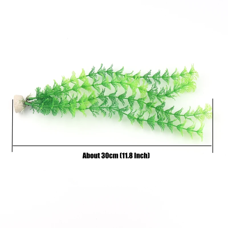 15pcs Length 30cm Artificial Three Section Vanilla Simulation Flower Aquarium Fish Tank Landscape Water Grass Ornament Wholesale