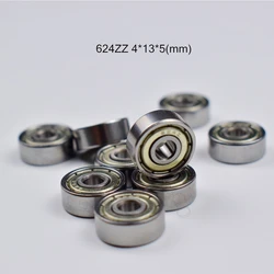 624ZZ 4*13*5(mm) 10pcs chrome steel Metal Sealed Bearings