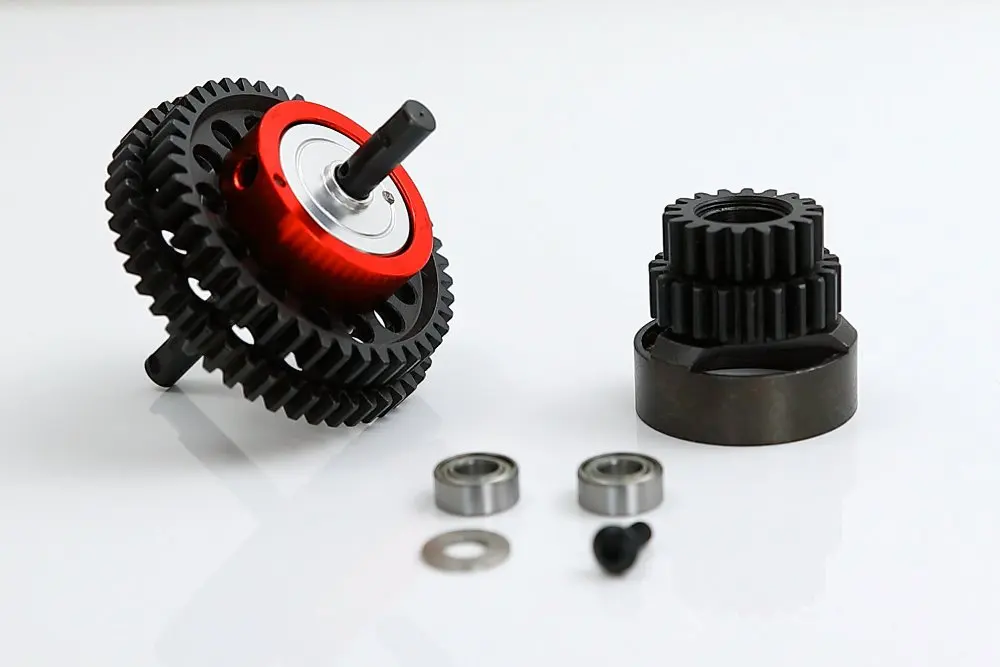 GTBRacing CNC  RC 1/10 HPI RS4-3 Refit Upgraded 2 Speed Transimission Gear System (43T/47T and 18T/22T)