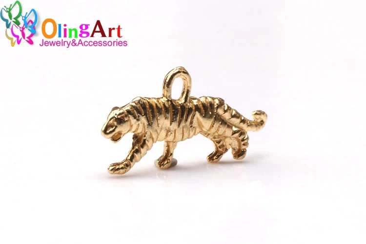 22mm 12 teile/los Tiger Form Charms Anhänger DIY Schmuck Machen Für Handgemachte Armband Halskette Schlüssel Kette Zubehör – Detail 4