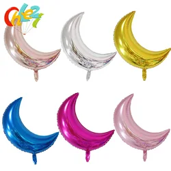 1Pcs 28Inch Big Moon Balloons Rose Gold Aluminum Foil Air Balloon Christmas Wedding Baby Birthday Decor Party New Year Supplies